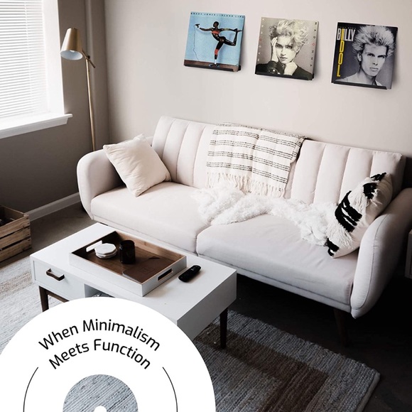 LP Vinyl Favorite Record Wall Mounted Display Shelf Decor (1 Pack, Black Satin) - Picture 6 of 8